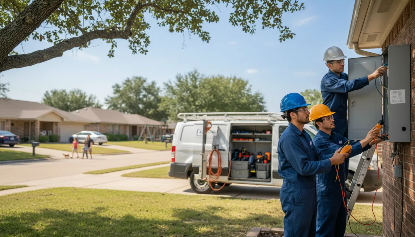 Certified electrician providing emergency electrical services in Highland, IL